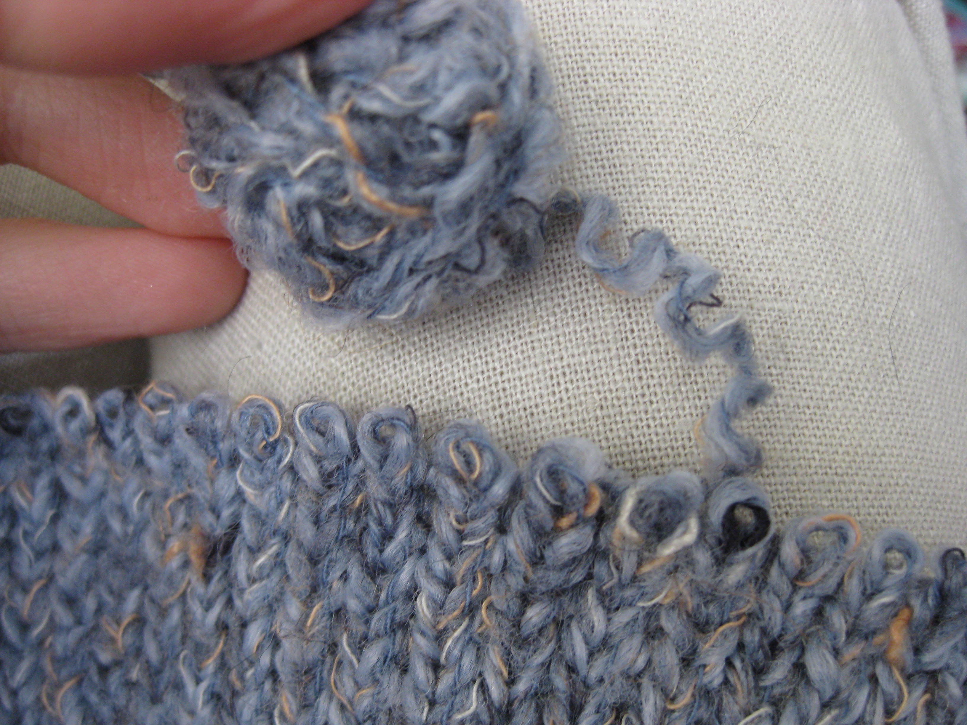 unraveling knitting