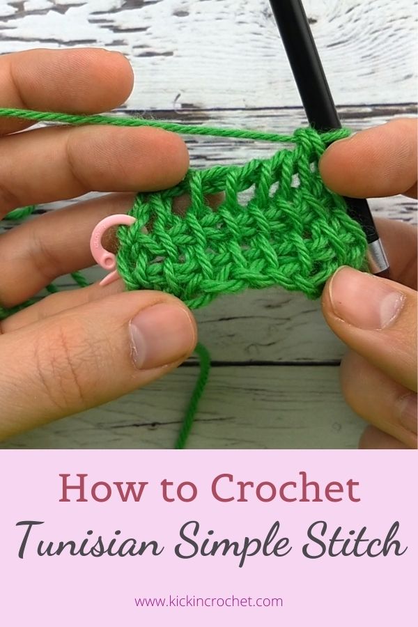 How to crochet Tunisian Simple Stitch