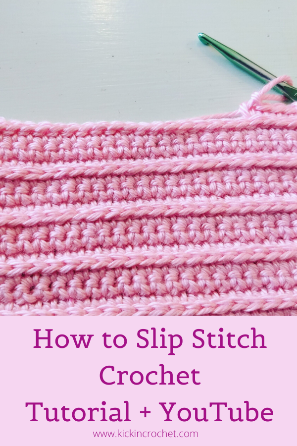 How to Slip Stitch Crochet Pin Image
