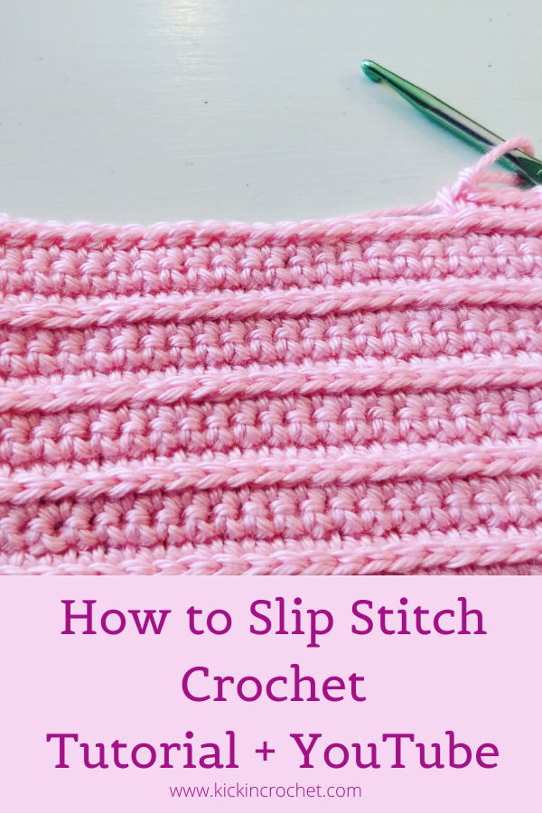 How to Slip Stitch Crochet - How to Crochet Lesson 2 - Kickin Crochet