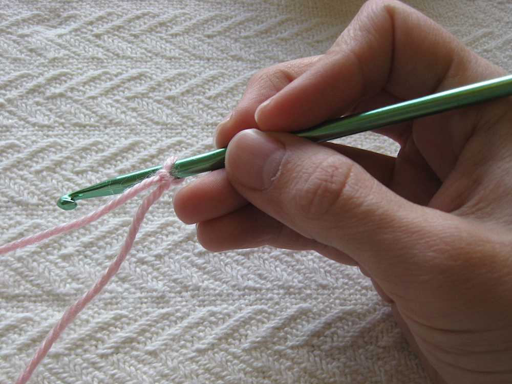 How to Hold a Crochet Hook and Yarn