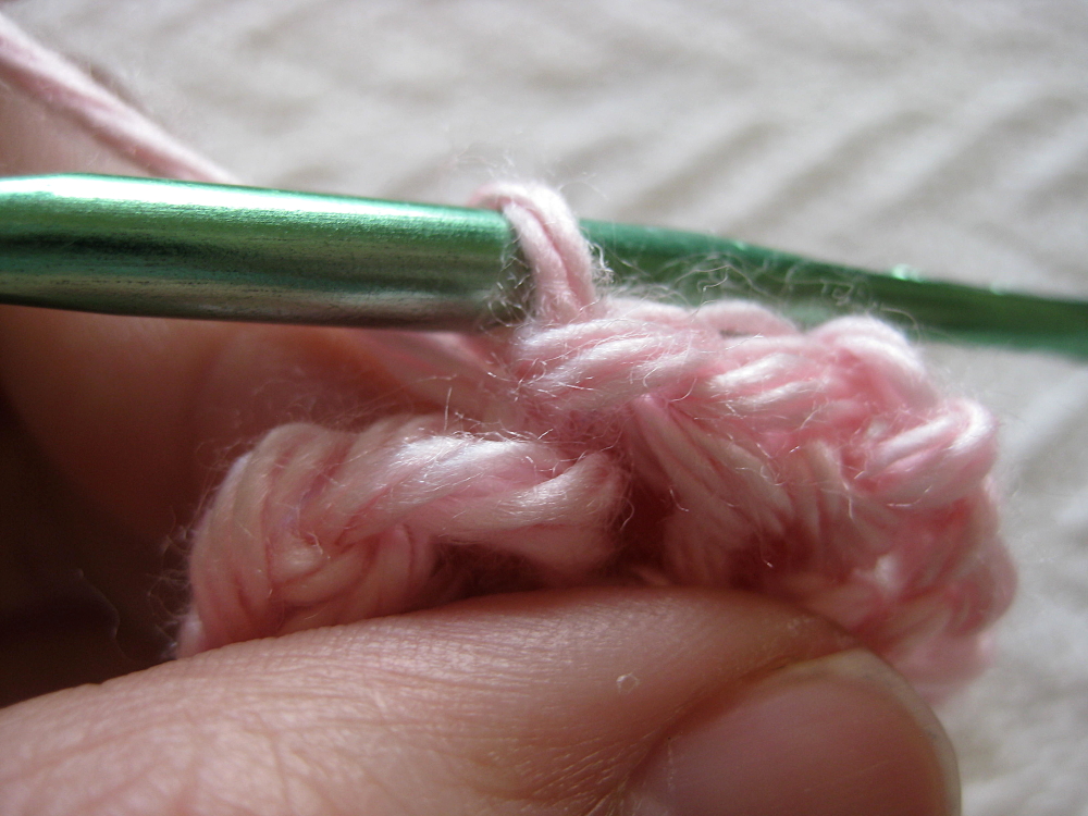A slip stitch crochet
