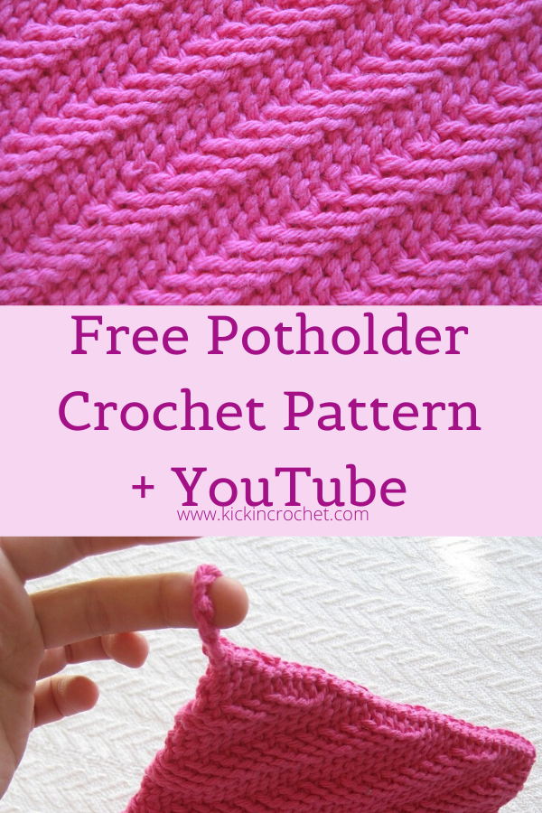 Free Potholder Crochet Pattern Pin Image