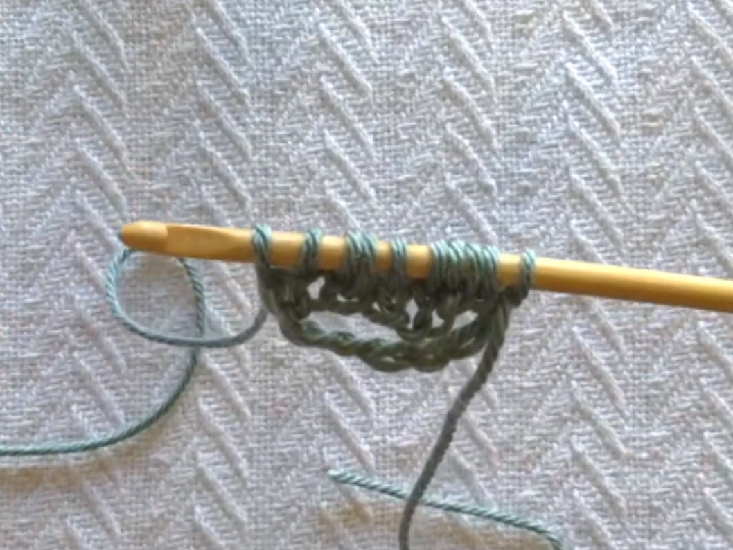 Tunisian Crochet in the Round Video and Pictures Kickin Crochet