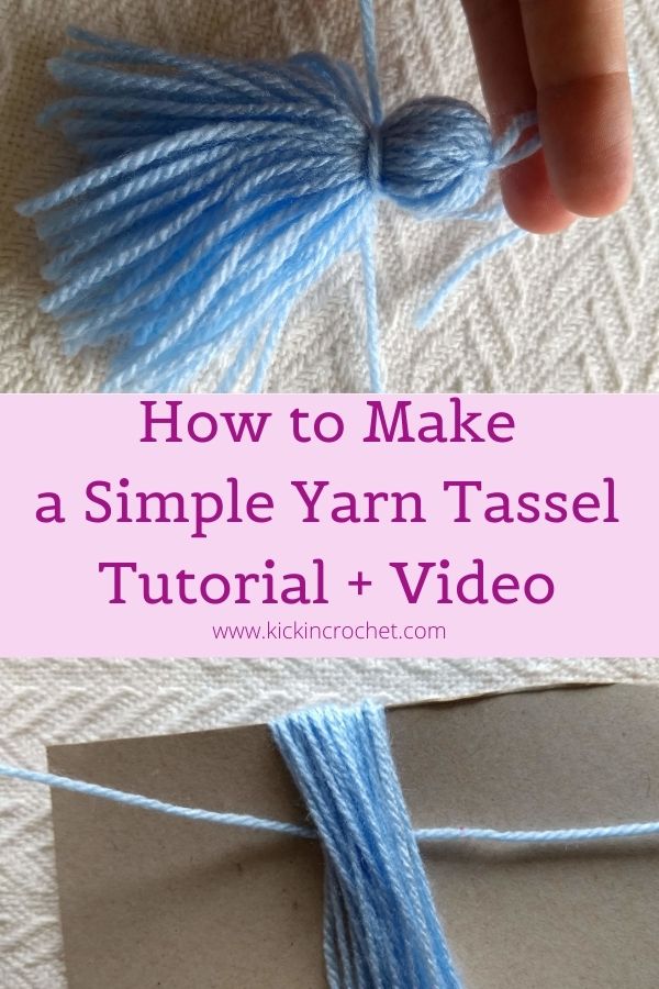 Learn to make a simple yarn tassel