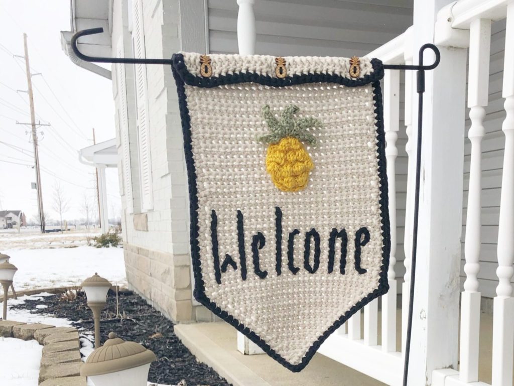 Crochet Garden Flag