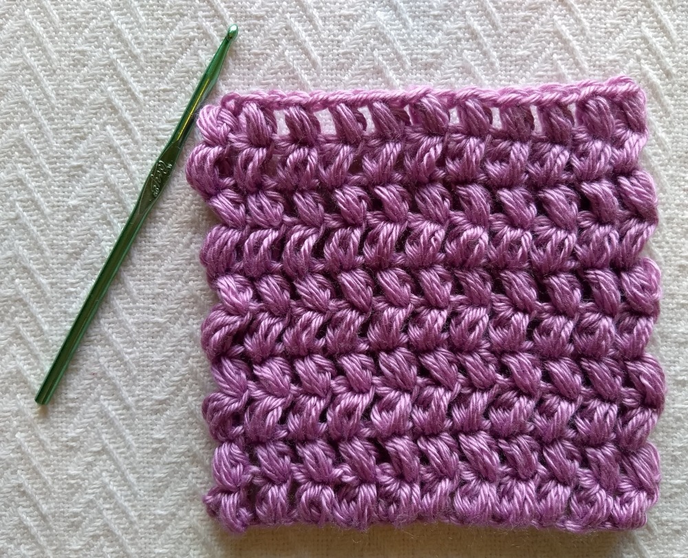 Puff Stitch Crochet Square