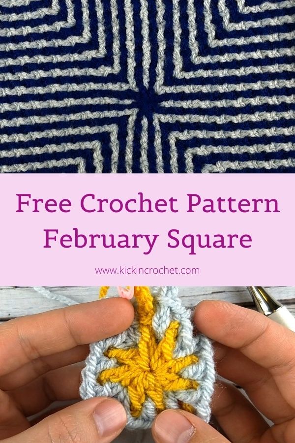Free Interlocking Crochet Blanket Square Pattern with Video Tutorial