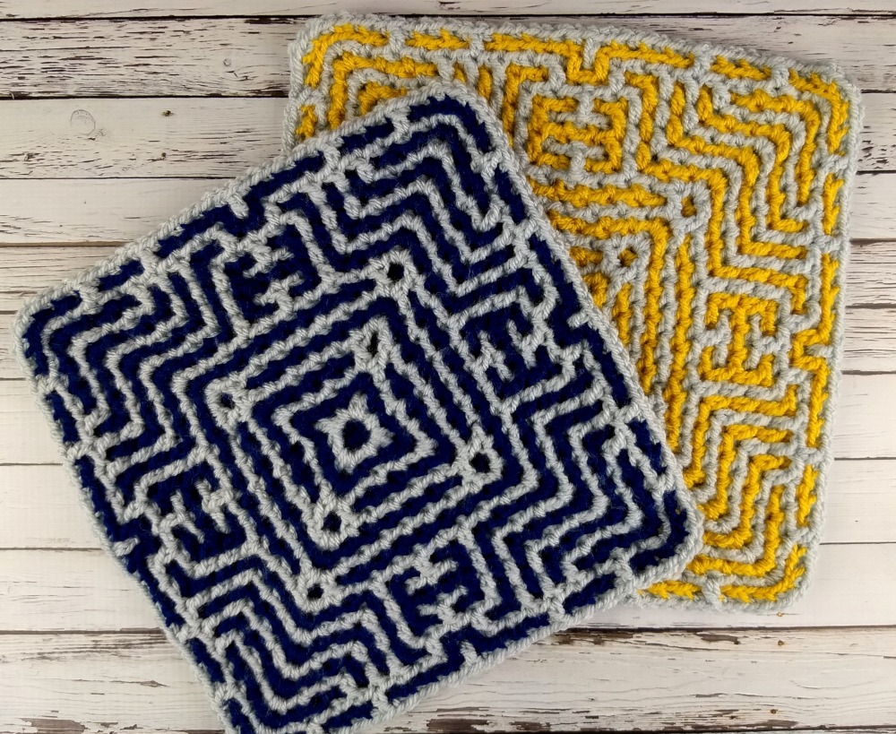 Free Interlocking Crochet Square Pattern with Video Tutorial