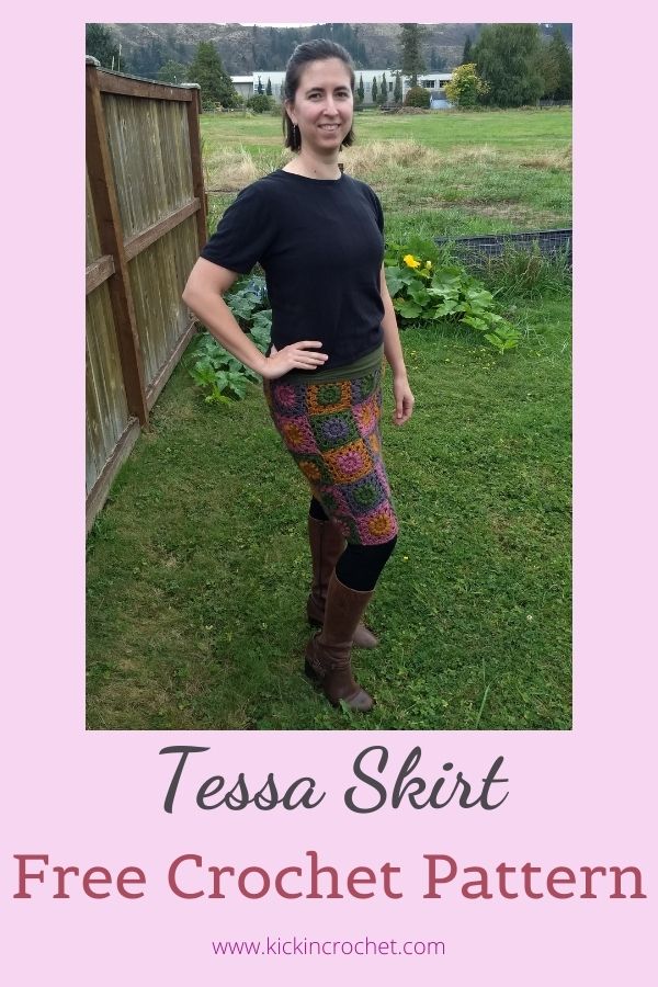 Tessa Skirt - Free Crochet Skirt Pattern granny square skirt