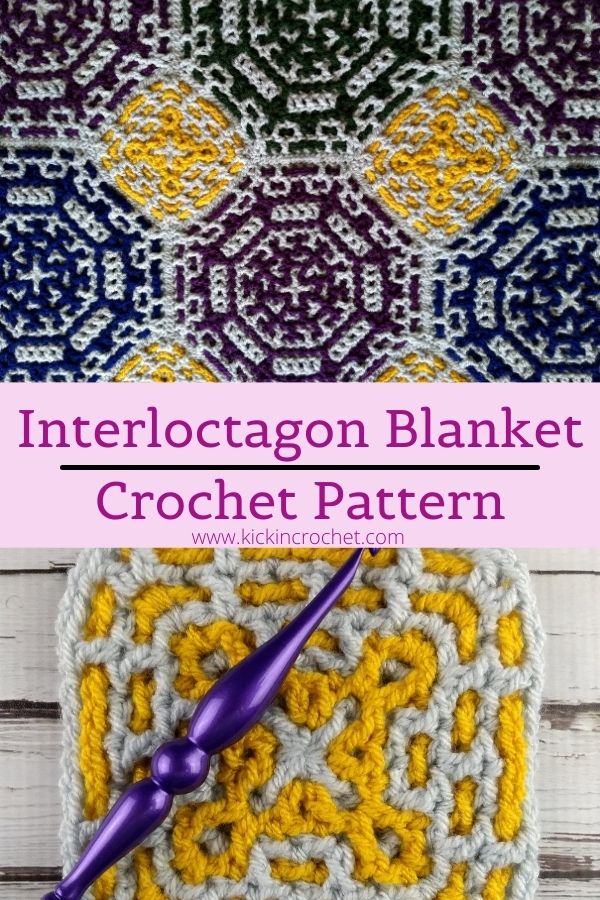 Interloctagon - Octagon Interlocking Crochet Blanket Pattern With Full Video Tutorial