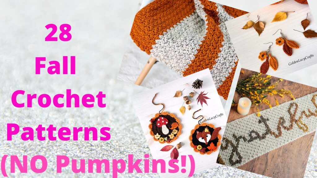 28 Fall Crochet Patterns (NO Pumpkins!)