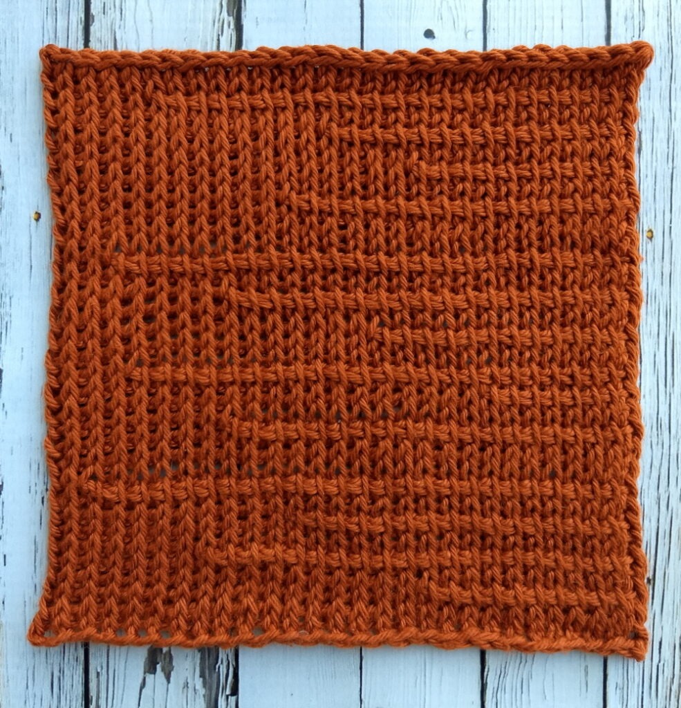 Choose Your Path Free Tunisian Crochet 8" Square Pattern