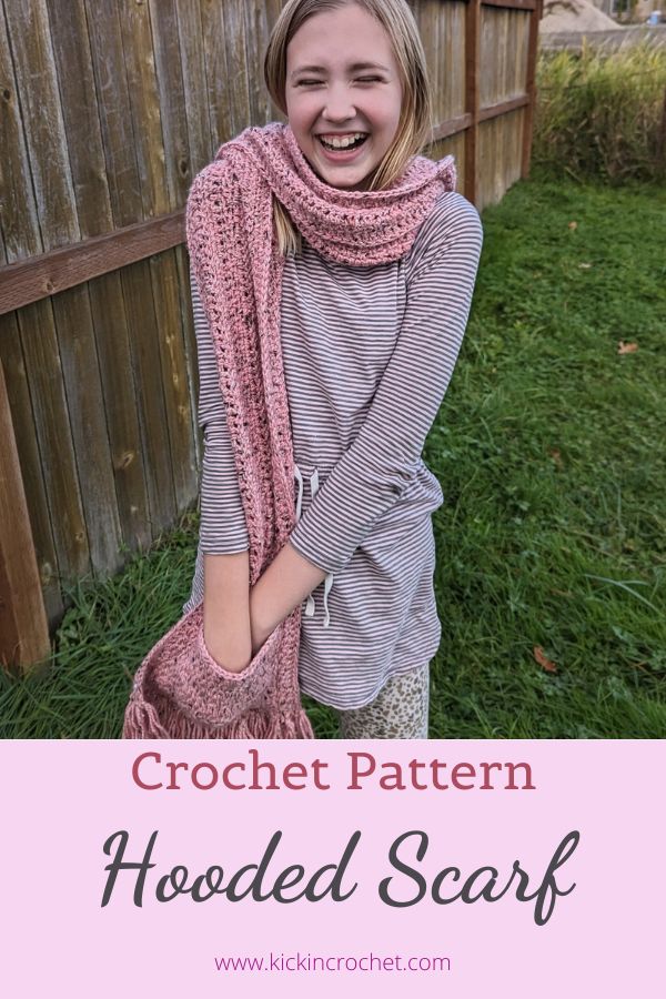 Hooded Scarf - Kickin Crochet